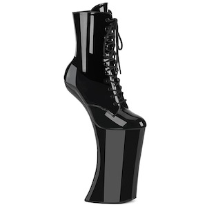 FORBIDDEN-1020 Platform Shoes Black Patent Black