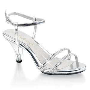 BELLE-316 Silver Metallic Pu/Clear