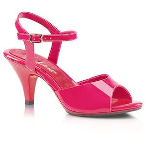 BELLE-309 Hot Pink Patent/Hot Pink