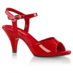 Strappy Heels: BELLE-309 Red Patent/Red