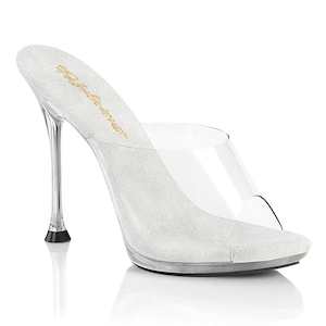 Single Sole Heels: CUPID-401 Clear/Clear
