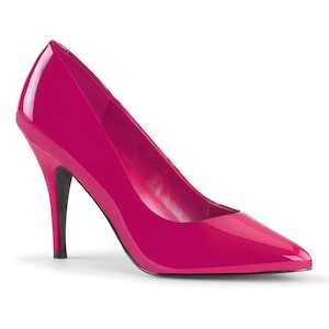 Single Sole Heels: VANITY-420 Hot Pink Patent