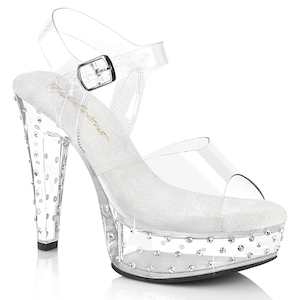 Womens Platform Heels: MARTINI-508SDT Clear/Clear