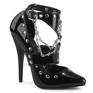 Fetish And Kink Shoes: DOMINA-118 Black Patent