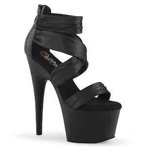 All Shoes: ADORE-720 Black Faux Leather-Fabric/Black Matte