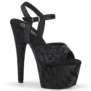 ADORE-709WR Black Shimmering Fabric/Black