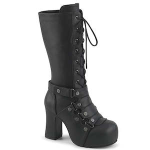 All Shoes: GOTHIKA-152 Black Vegan Leather