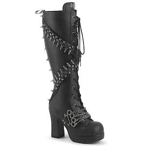All Shoes: GOTHIKA-108 Black Vegan Leather
