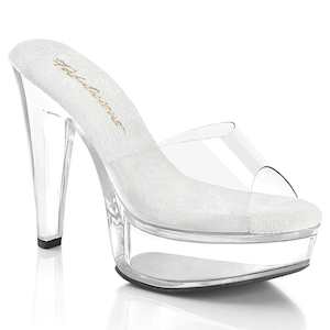 Womens Platform Heels: MARTINI-501 Clear/Clear