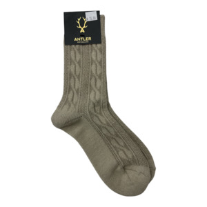 Winter: Antler Cream Cable Sock