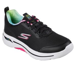 Sports For Women: Skechers 124868/BKHP Go Walk Arch Fit - Fun Voyage