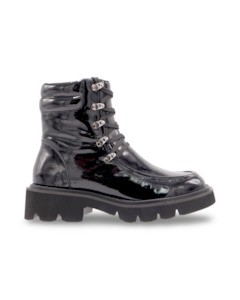 Parka By Tamara London - Black wrinkle