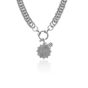 Nova Necklace By Silk & Steel - Silver