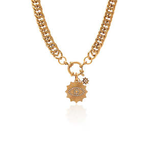 Accessories: Nova Necklace By Silk & Steel - Gold