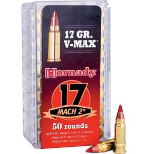 Armsan: Hornady 17 Mach 2 17gr V-Max 50 Rounds