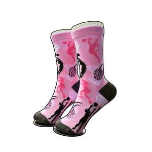 Pink Netball Themed Socks