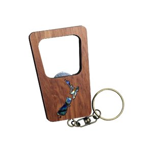 For Entertainment: NZ Map Keychain Bottle Opener (WS)