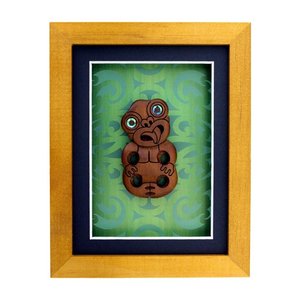 Ws Framed Artwork: Carved Tiki Frame (WS)