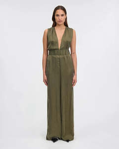 Mes Demoiselles: Mes Demoiselles Moona Jumpsuit - Khaki