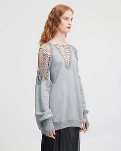 Mes Demoiselles: Mes Demoiselles Shiho Knit - Grey