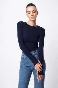 Mossman: Mossman The Brooklyn Top - Navy