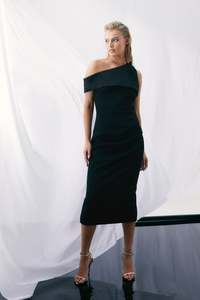 Mossman Unchained Midi Dress - Black