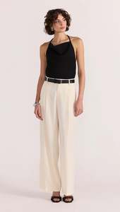 99 Under Sale: Staple The Label Emory Halter Top - Black