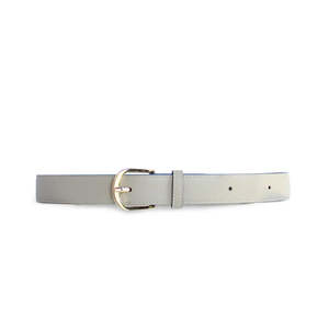 Kathryn Wilson: Kathryn Wilson Cassie Belt - Stone Calf/Cobalt