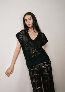 Aleger: Aleger N.2263-BFL Antibes Foil Top - Black