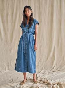 Mos Mosh: Mos Mosh Pitti Nalin Dress - Mid Blue