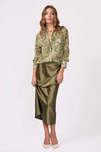 Yvonne Bennetti Ludlow Blouse - Khaki