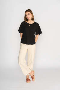 Knewe Hazel Top - Black