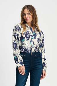 Pom Amsterdam Blouse Milly Vases - Cream