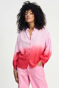 Pom: Pom Amsterdam Blouse - Faded Scarlet Red