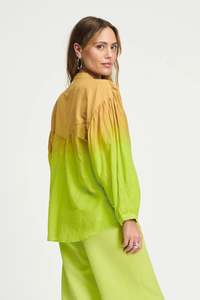 Pom Amsterdam Blouse - Faded Summer Lime
