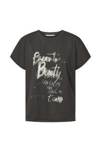199 Under: Rabens Saloner Ambla Beauty T-Shirt - Faded Black
