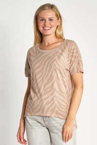 Zhrill Rahel Aop Top - Taupe