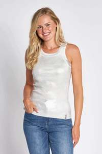 199 Under: Zhrill Aria Metallic Tank - Silver
