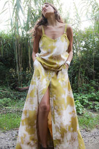 Rabens Saloner Maisa Camisole Top - Golden Mustard Combo