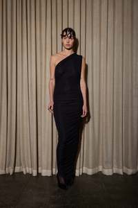 299 Under: Knuefermann Salida Dress - Black Lurex