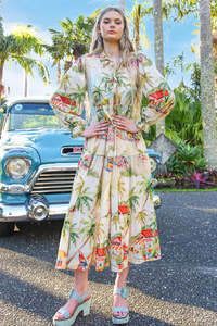 Coop Picot-A-Boo Dress - Palm Beach