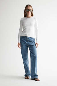 149 Under: Elka Nola Long Sleeve Top - White