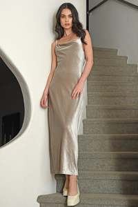 Coop Do The Night Thing Dress - Silver