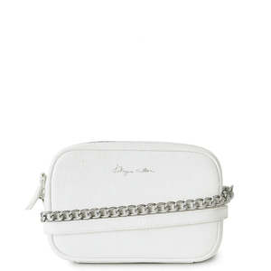Kathryn Wilson: Kathryn Wilson Ellie Bag - White Pebble / Silver
