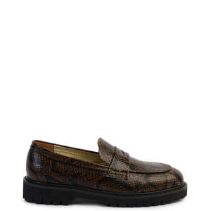 Kathryn Wilson: Kathryn Wilson Nova Loafer Olive Python