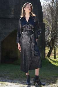 399 Under: Coop Wrapt In You Dress - Black