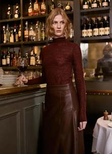 Esmaee Fallow Lace Top - Mulberry