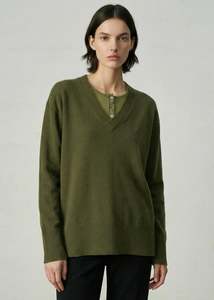Aleger 494 Cashmere Gorgeous V - Olive