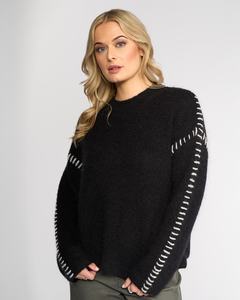 Knewe Lennox Sweater - Black/White