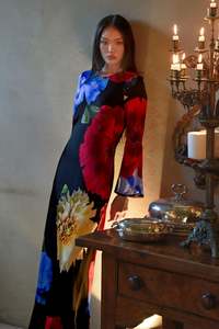 Trelise Cooper Glow For It Dress - Black Floral